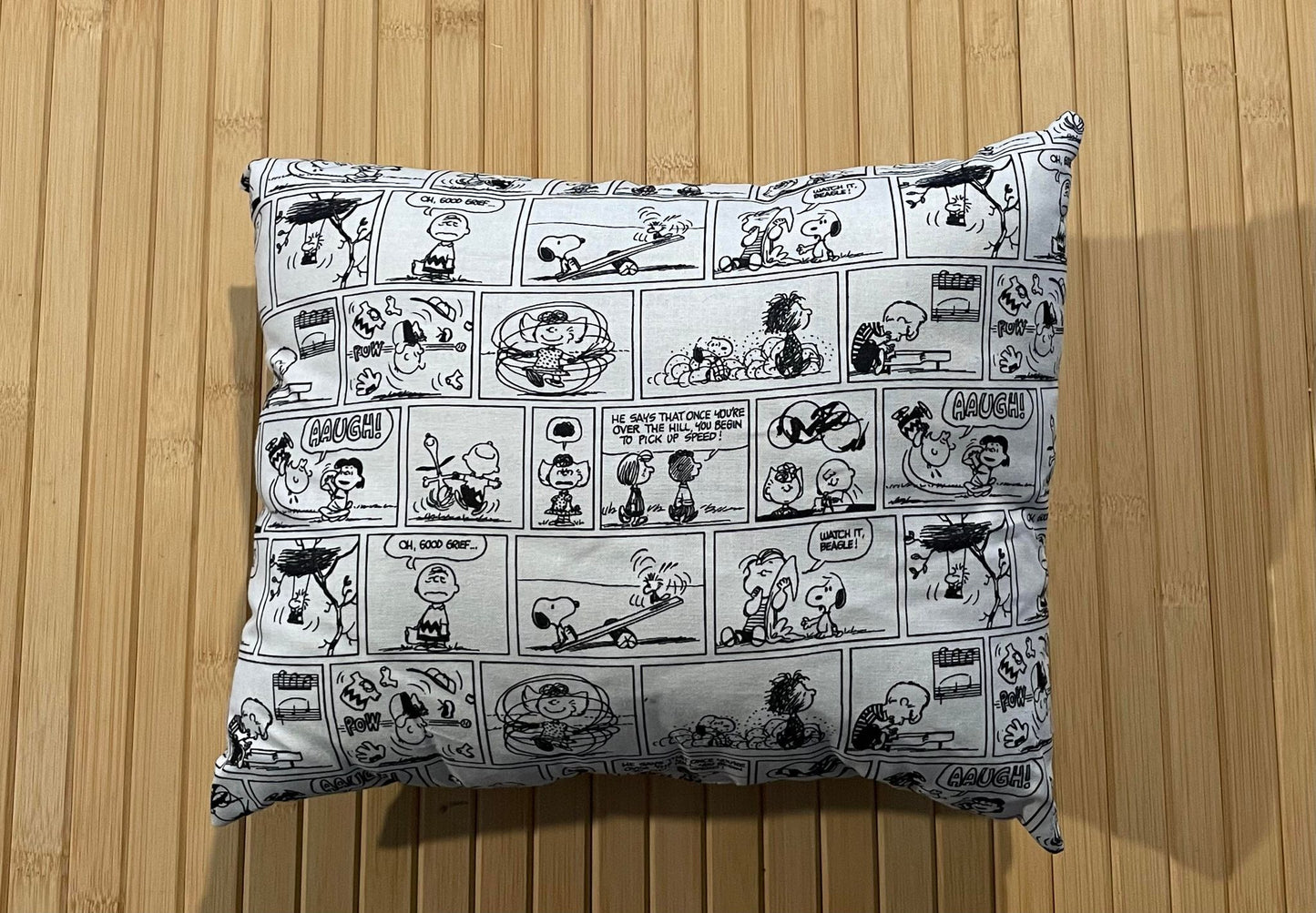 Black & White Cartoon Comics Pillow