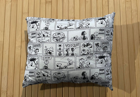 Black & White Cartoon Comics Pillow