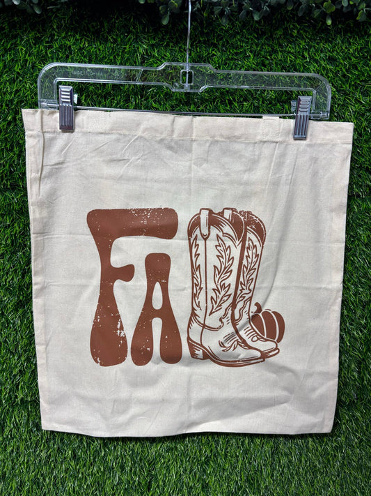 Fall Western Tote Bag