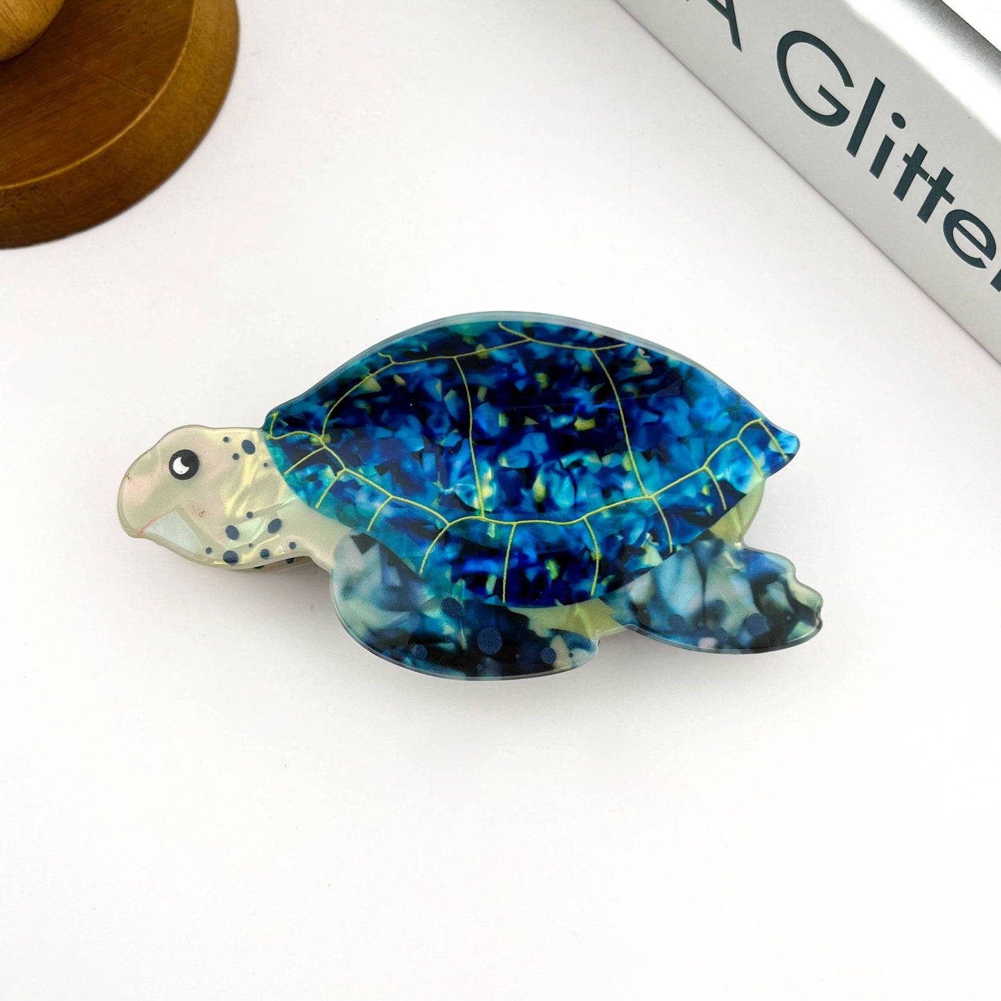 Sea Turtle Hair Claw Blue