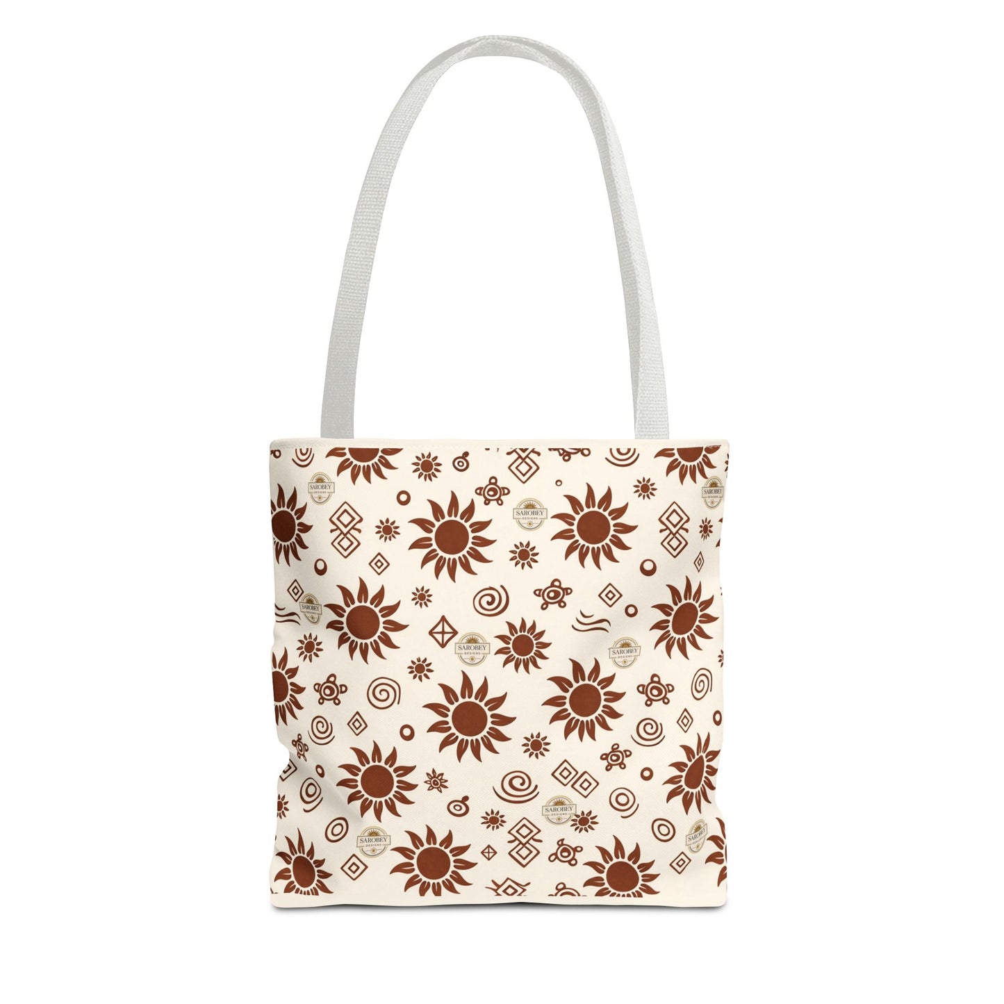 Sarobey Sun Tote Bag — Earthy Floral All-Over Print