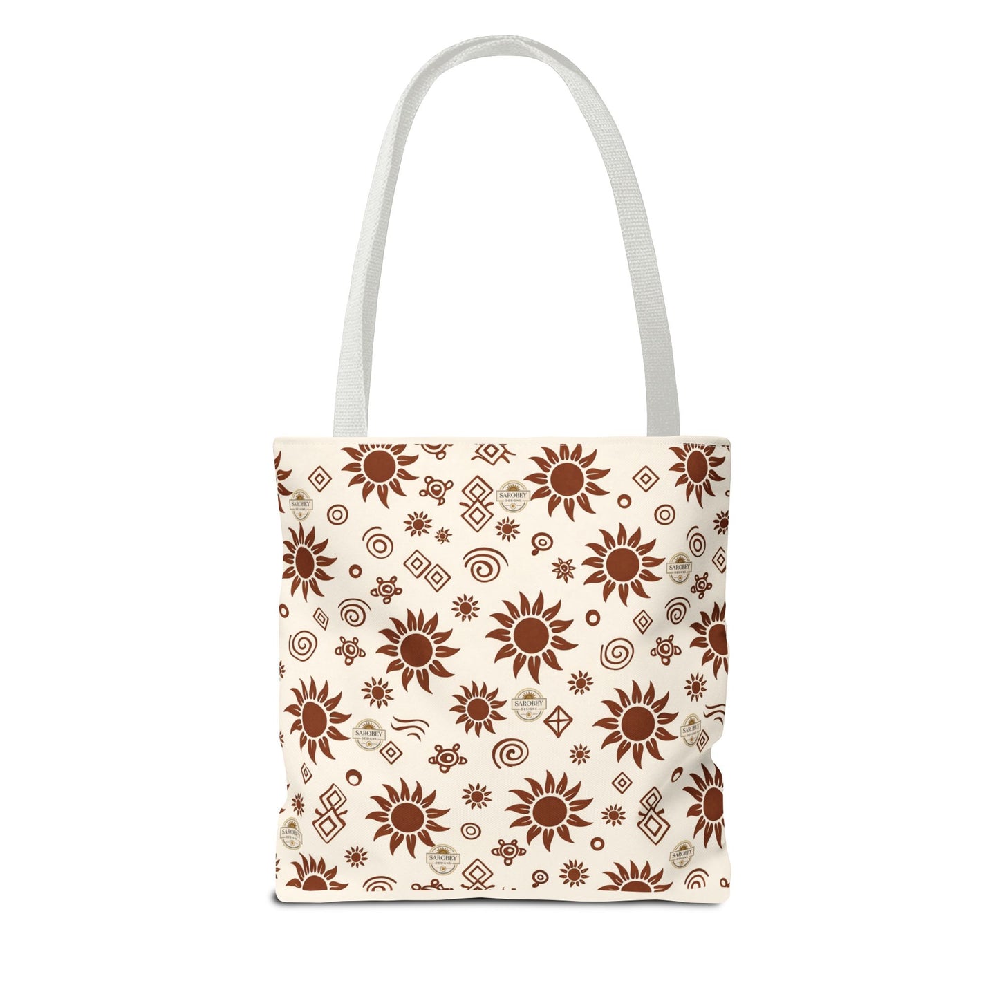 Sarobey Sun Tote Bag — Earthy Floral All-Over Print