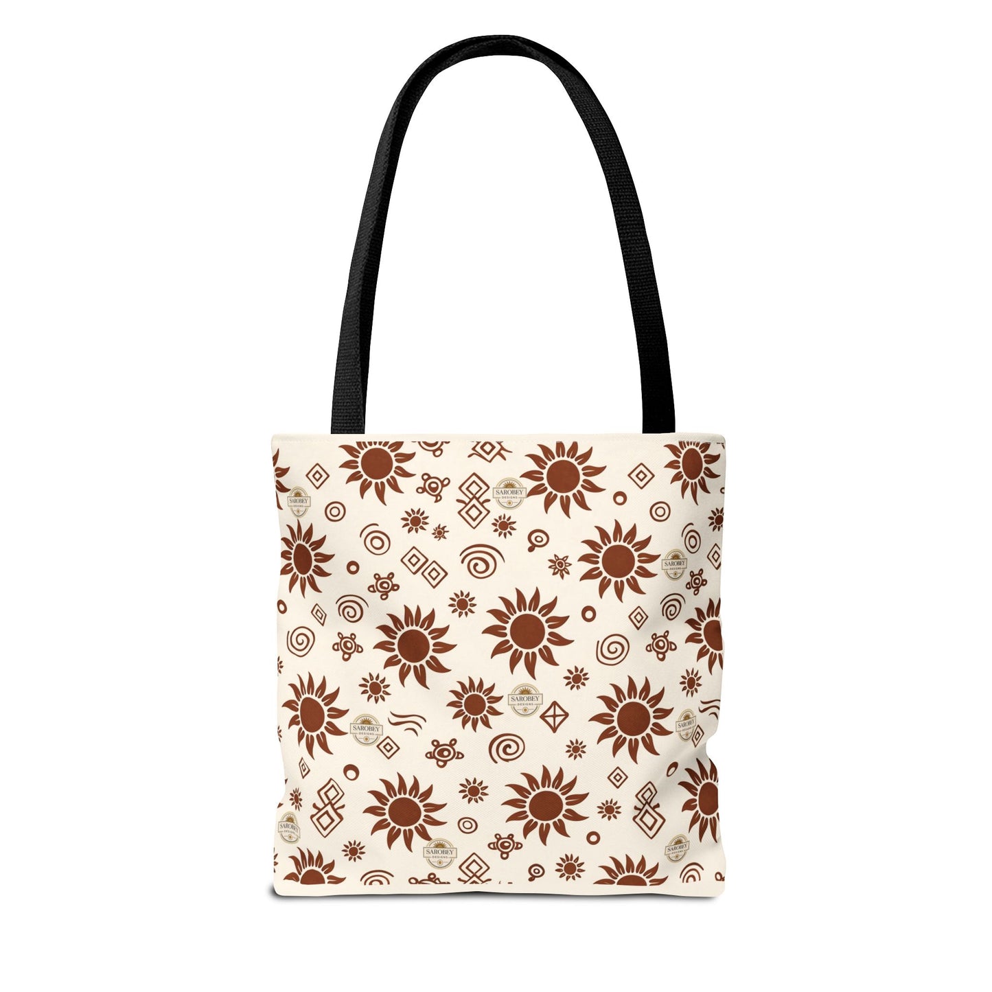 Sarobey Sun Tote Bag — Earthy Floral All-Over Print