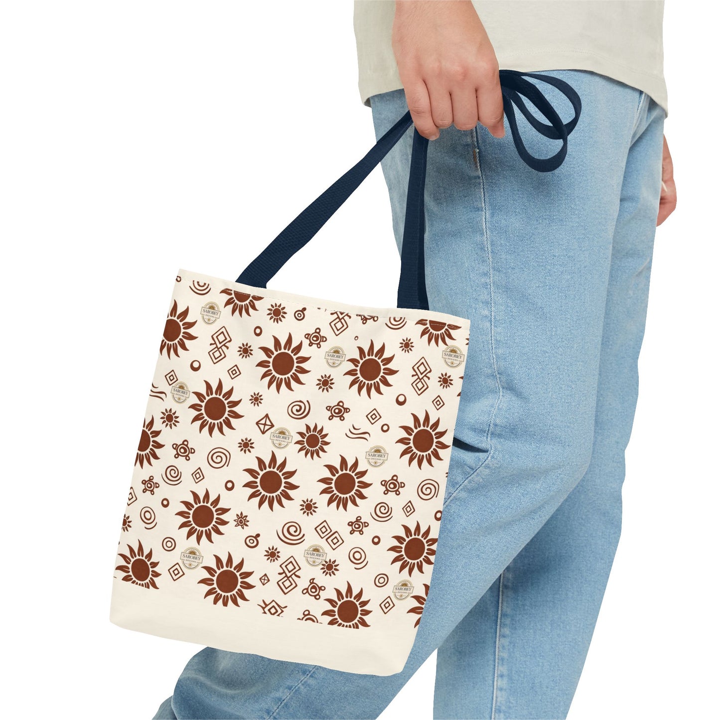 Sarobey Sun Tote Bag — Earthy Floral All-Over Print