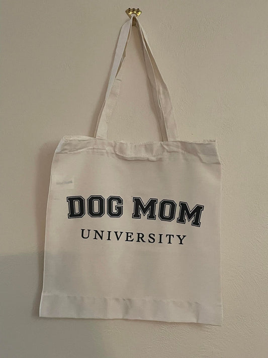 Dog Mom University Tote Bag