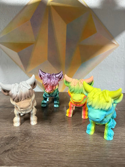 Highland Cow- 3D Printed Figurines