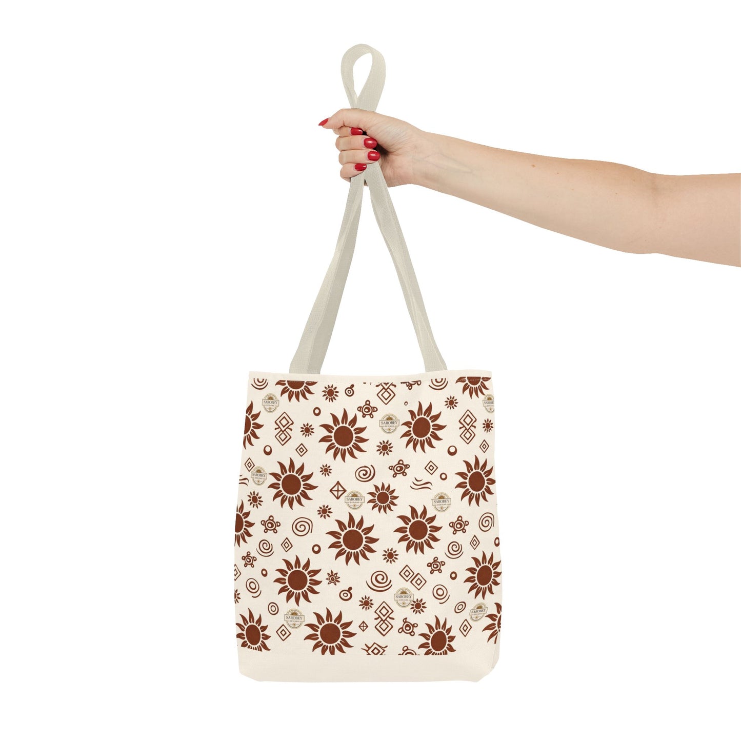 Sarobey Sun Tote Bag — Earthy Floral All-Over Print
