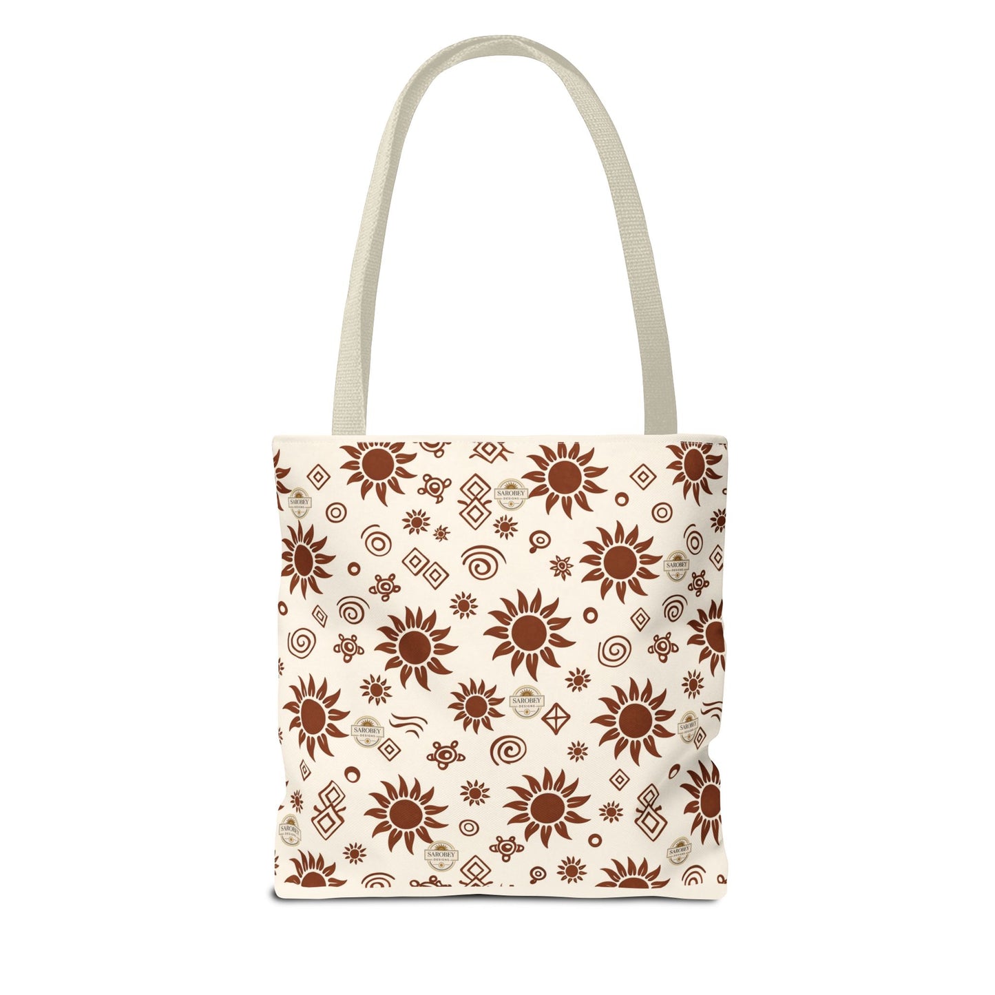 Sarobey Sun Tote Bag — Earthy Floral All-Over Print