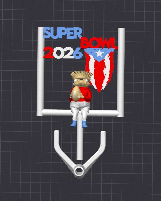 STL FILE - Concho SuperBowl 2026 (Commercial Licensed)