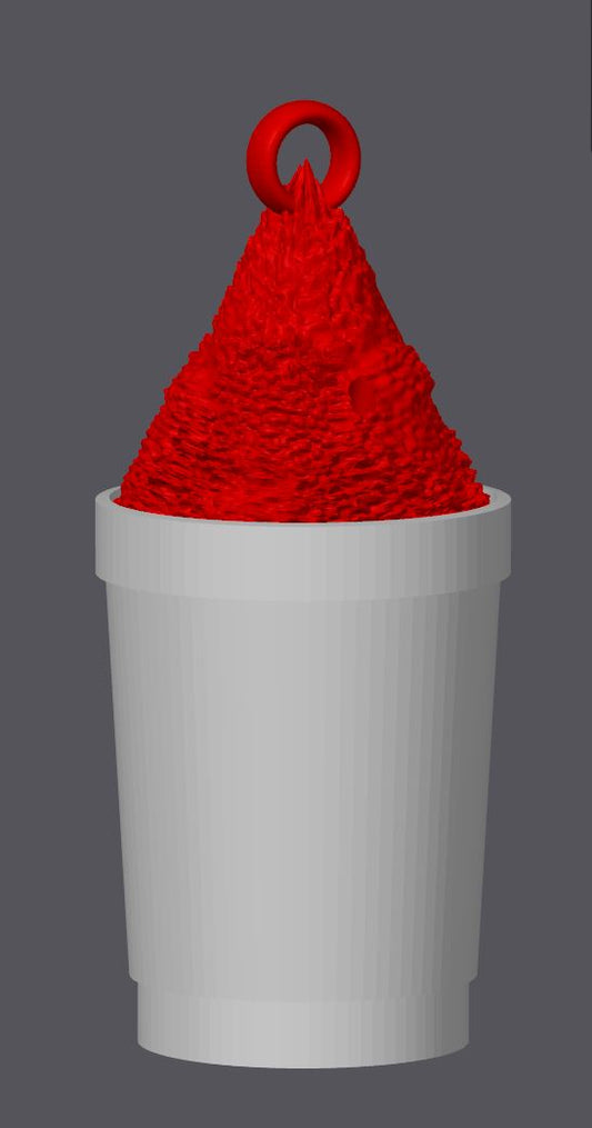 STL FILE - Piragua - Shaved Ice - Keychain (Commercial Licensed)
