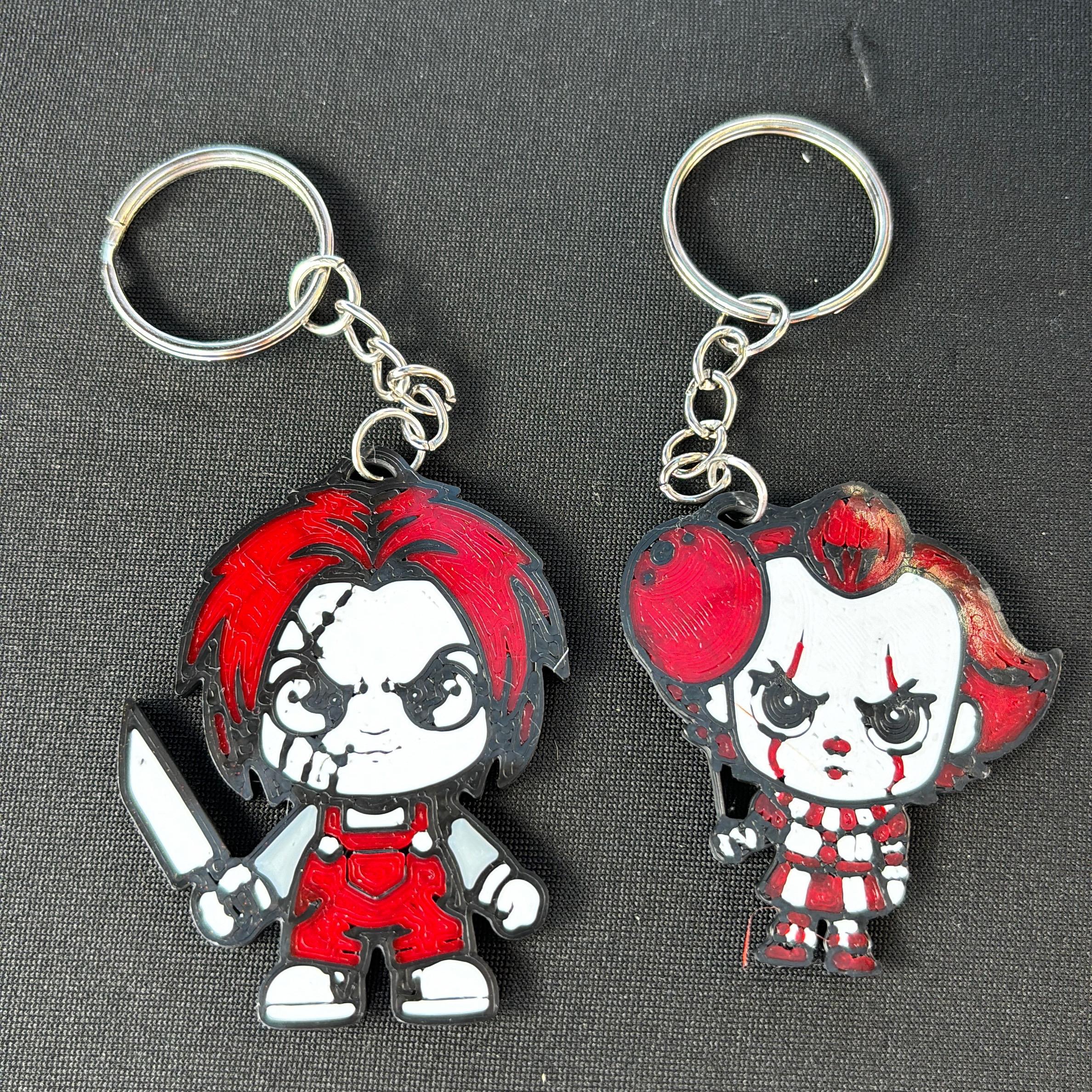 Horror 3D Printed Keychains – Sarobey Designs™